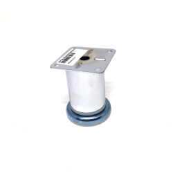 Kapsan Metal Plinth Leg with Chrome Pingol Cap:42Mm H:70Cm - Kapsan