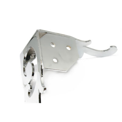 Kapsan Metal Seat Leg Chrome Patterned H: 70 Patterned - 2