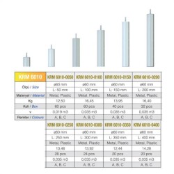 Kapsan Metal Shelf Connection Leg Part Chrome &Oslash;:60Mm H:25Cm - 1