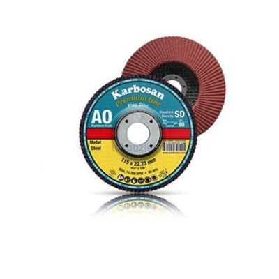 Karbosan Aluminum Oxide Flap Disc 60 Grit - 180x22 mm - 1