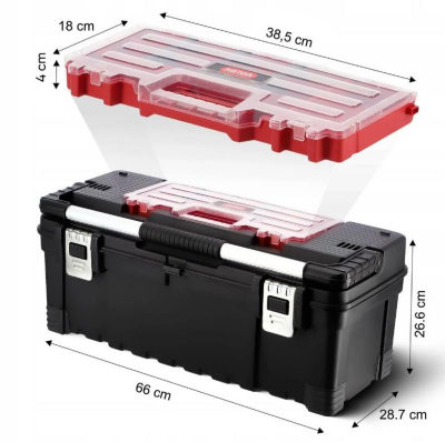 Keter 17181010 Pro Toolbox Profesyonel Takım Çantası 26'' - 4