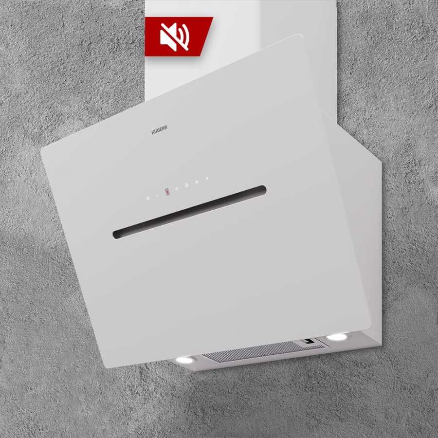Kügerr D8 Plus Davlumbaz 60cm Beyaz (UP1G)  