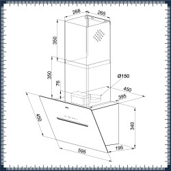 Kügerr D8 Plus Hood 60 Cm White (UP1G) - 4