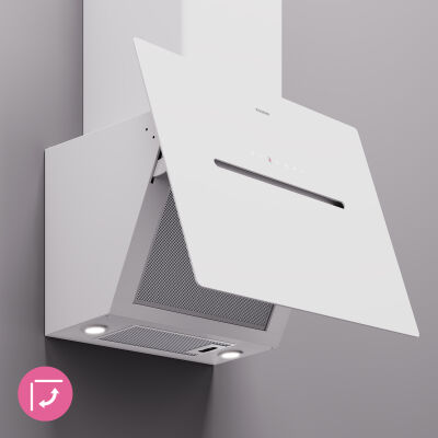 K&uuml;gerr D8 Plus Hood 60 Cm White (UP1G) - 2