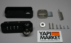 Lehmann Sabit Şifreli Dolap Kilidi (Yaylı Dilli, Sağ tarafa açılan kapaklar için) - Lehmann