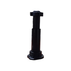 Mc Bazix Adjustable Plastic Plinth Leg 15-17 cm Black - Mc