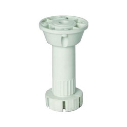 Mc Bazix Plastic Adjustable Divan Leg 10-12 cm White - Mc