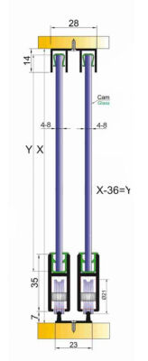 Mepa Sck 12 Light Glass Lid Sliding System - 5
