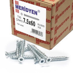 Meridyen Buldex Screw 7.5X60 (100 pieces) - 2