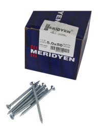Meridyen Chipboard Screw 5.0X50 (200 Pieces) - Meridyen