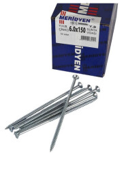 Meridyen Chipboard Screw 6.0X150 (50 Pieces) - Meridyen