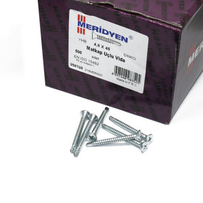 Meridyen Y.H.B. Self Drilling Screw 4.8X45 (500 Pieces) - 2