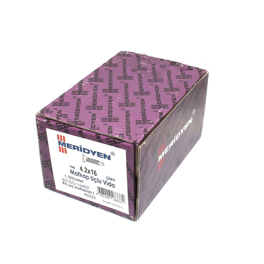 Meridyen Y.H.B.Matkap Uçlu Vida 4.2x16 (1000 Adet)