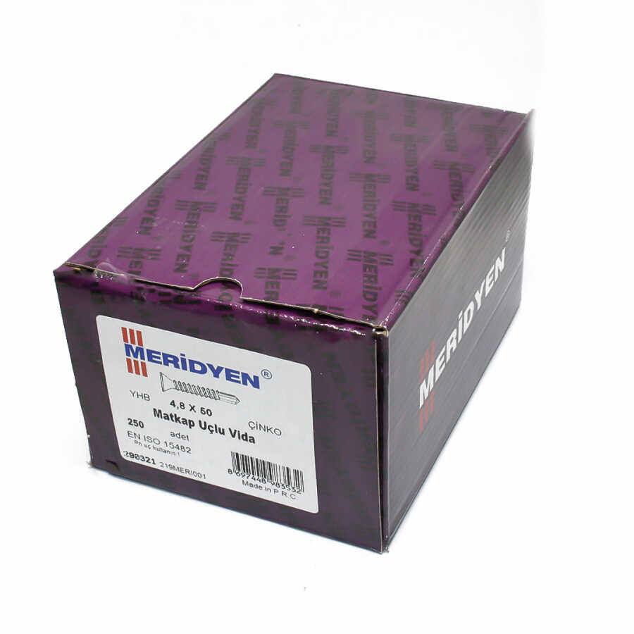 Meridyen Y.H.B.Matkap Uçlu Vida 4.8x50 (250 Adet)