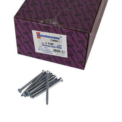 Meridyen Y.S.B. Matkap Uçlu Vida 4.8X80 (500 Adet) - 1