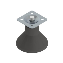 Mesan Ayak Vazo Siyah - Mesan