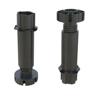 Mesan Bed Base Leg Set 12cm + Eco Top Black - 1