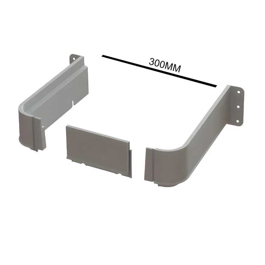 Mesan Gider Kapama Plastiği Yeni Nesil Gri 300mm
