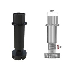 Mesan Hector Bed Base Leg 15 cm Height 5-Beam Black - Mesan