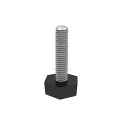 Mesan Hex Socket Pingo Connector Bolt Black M6x15mm - 1