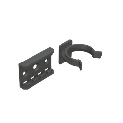 Mesan Mounting Clip for Wooden Skirting Boards Black - Mesan