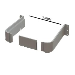 Mesan New Generation Gray Drain Cover 300mm - Mesan
