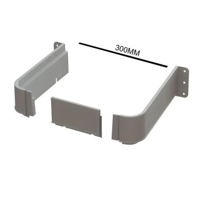 Mesan New Generation Gray Drain Cover 300mm - 1