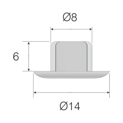 Mesan Plastic Plug 8Mm Brown - 2