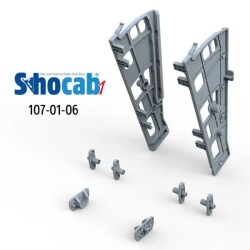 Mesan Plastic Shoe Rack Single White (Shocab) - Mesan