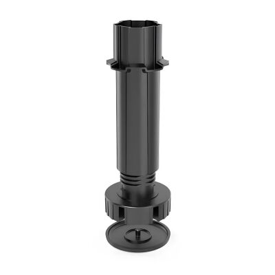 Mesan Plinth Support Leg 120 mm Black - 1