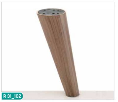 Mesir Plastik Ayak Açılı Konik 20 cm Sacramento Ahşap - 1