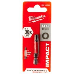 Milwaukee 4932430890 Shockwave Impact Duty, TX40 50MM (1Pack) - Milwaukee