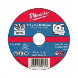 Milwaukee Metal Cutting Disc 230x22x3 mm - Milwaukee