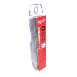 Milwaukee Metal Drill Bit Thunderweb Series 9.5X125MM 5 pcs - 1