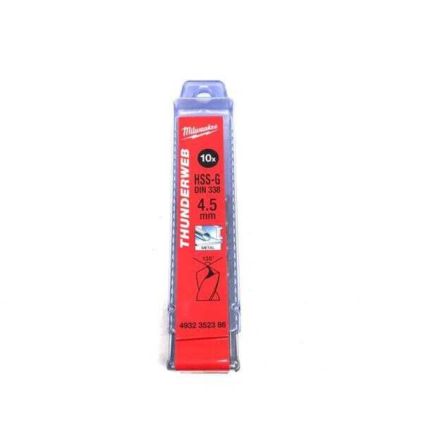 Milwaukee Metal Matkap Ucu Thunderweb 4.5x80mm 10lu