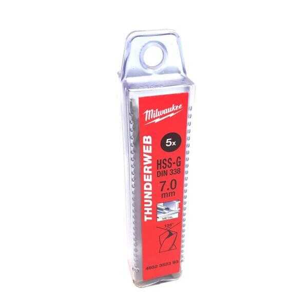 Milwaukee Metal Matkap Ucu Thunderweb 7.0x109mm 5li
