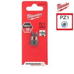 Milwaukee PZ1 25mm Screwdriver Bits 2-Pack - 1