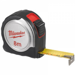 Milwaukee Şerit Metre Aluminyum 8.25mm 8 Mt - Milwaukee