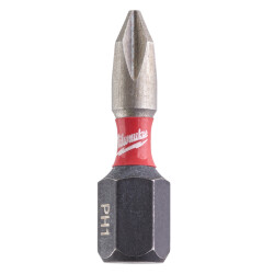 Milwaukee Shockwave PH1 25mm Screwdriver Bits 3-Pack - Milwaukee