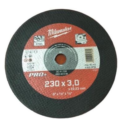 Milwaukee Stone Metal Cutting 230X22X3 Pack of 1 - 1