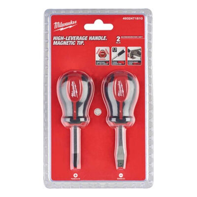 Milwaukee Tri-Lobe Stubby Screwdriver Set, 2-Piece - 1