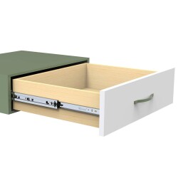 Minnes Telescopic Ball Rail 46X450 Push-Open - 3