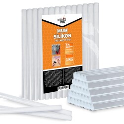 Nanofix Mum Silikon Çubuk Kalın 11.3x300mm (1kg) Şeffaf - Nanofix