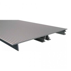 Nisal Aluminum Striped Plinth Profile 10 cm 3 Meters Matte Anodized - Nısal