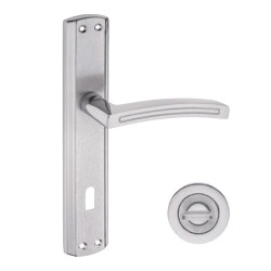 Nobel Armoni Series WC Door Handle Satin Albrifin Finish - Nobel