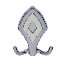 Nobel Baklava Pattern Matte Chrome Coat Hook - Nobel