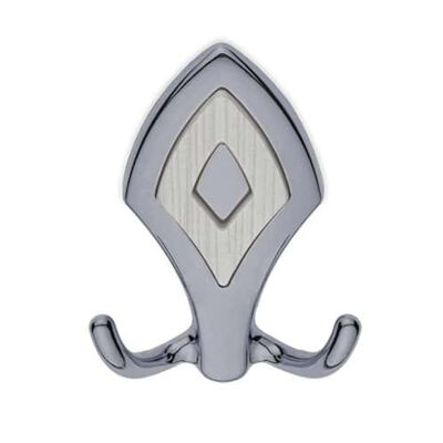 Nobel Baklava Pattern Matte Chrome Coat Hook - 1