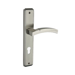 Nobel Balnodi WC / Toilet Door Handle Set Satin Nickel Finish - 1
