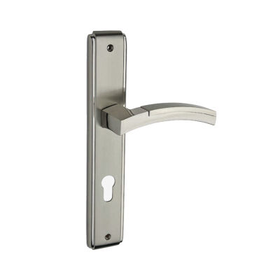 Nobel Balnodi WC / Toilet Door Handle Set Satin Nickel Finish - 1