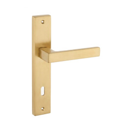 Nobel Bingöl Room Door Handle Set with Escutcheon Gold - Nobel